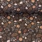 Preview: Calais by Claire’s Creative Forest – Baumwollwebware Blumen dunkelbraun